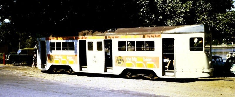 Brisbane tram with Gold Top advertising down the side (nicked from tdu.to)