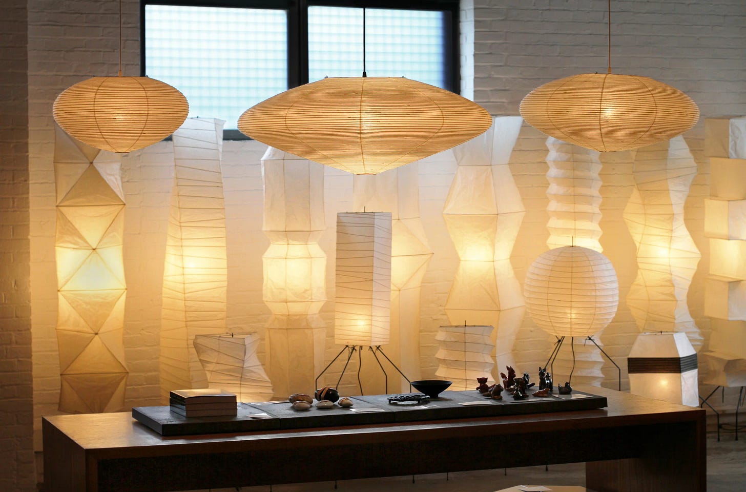 Noguchi's Akari paper lamps, still produced in Japan's Gifu region