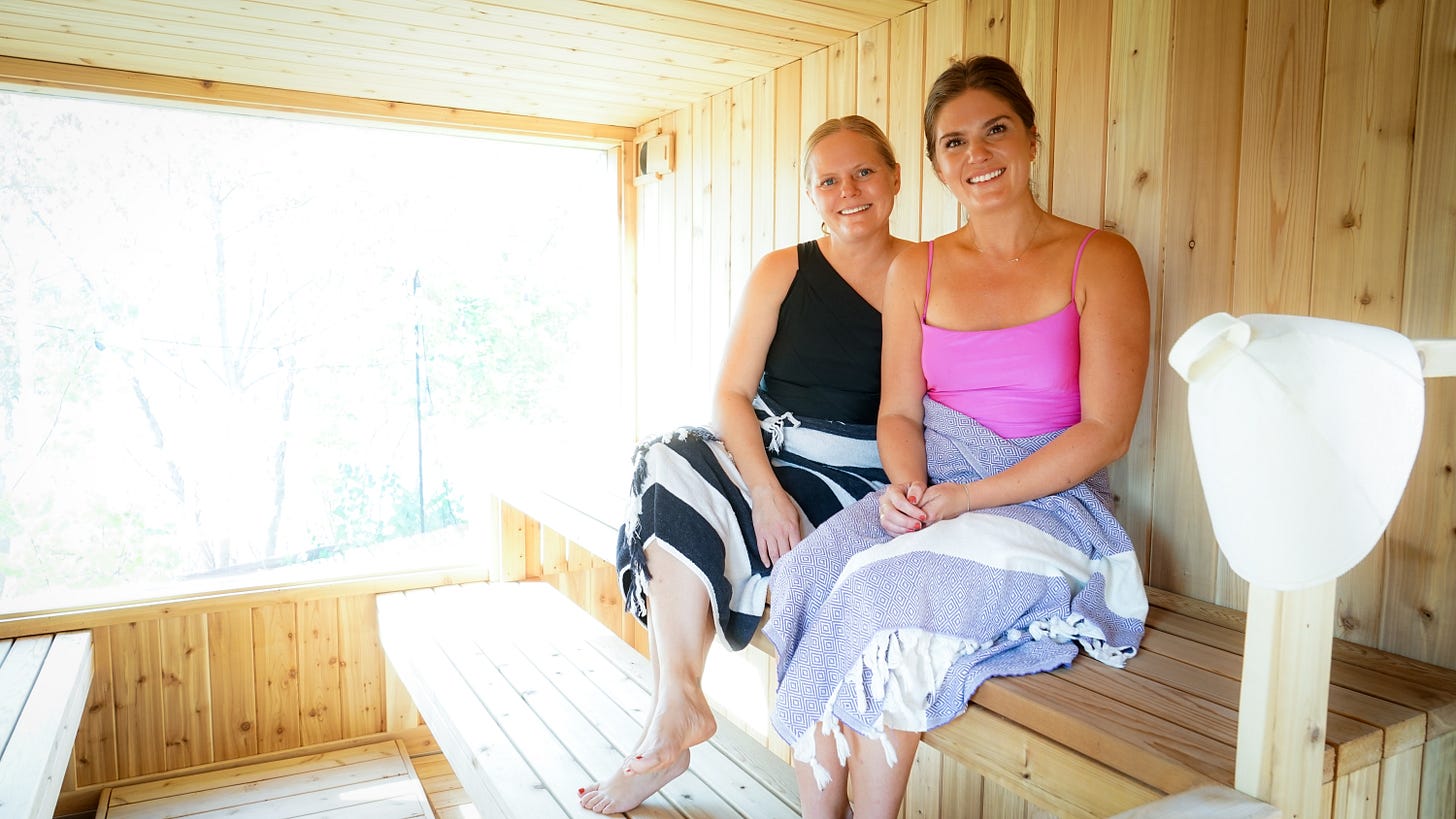 Heather Schuette and Brittany Burns, owners at Northern Lights Sauna in Wausau, located at Whitewater Music Hall Heather Schuette and Brittany Burns, owners at Northern Lights Sauna in Wausau, located at Whitewater Music Hall