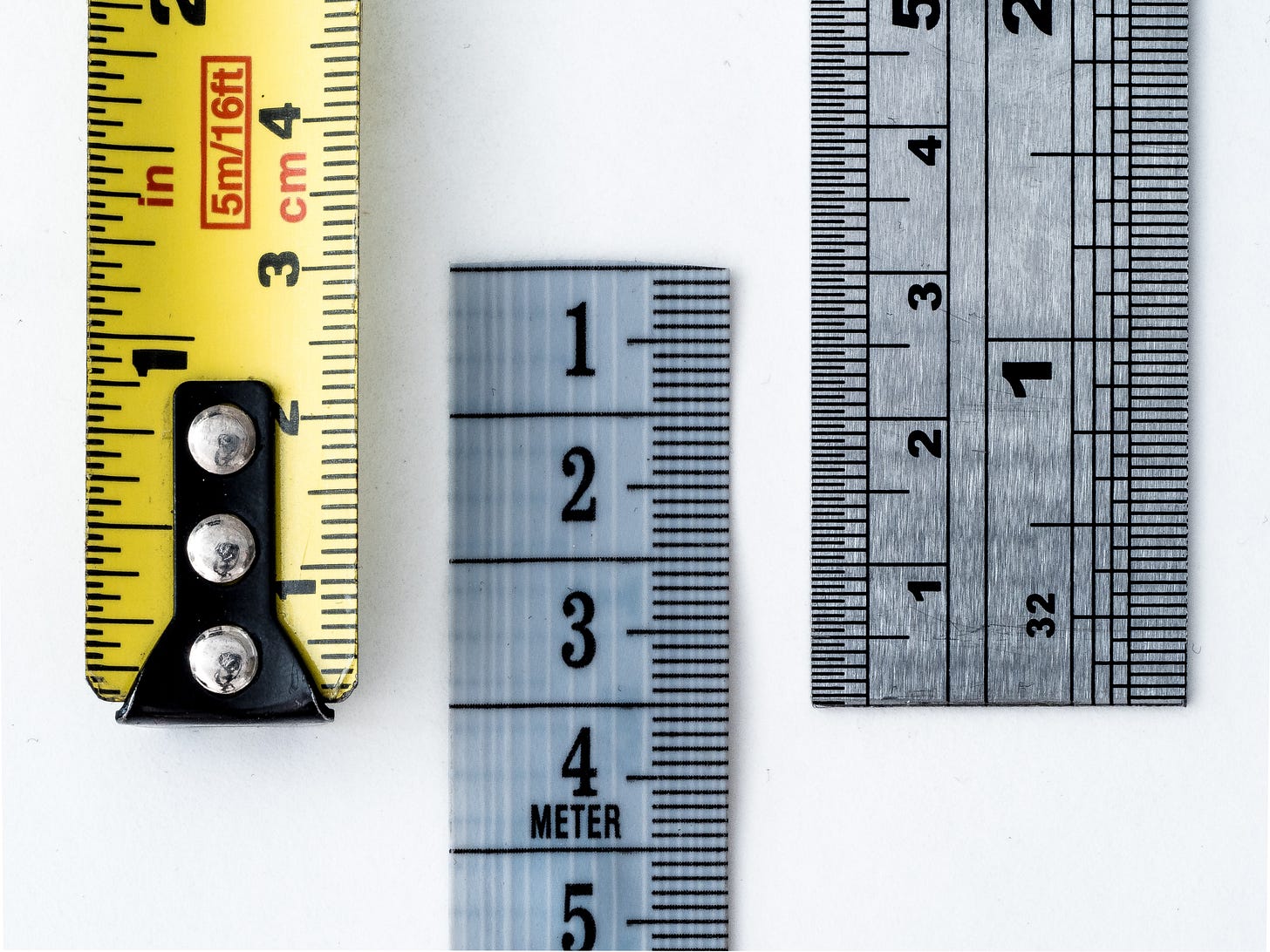 3 tape measures 3 tape measures