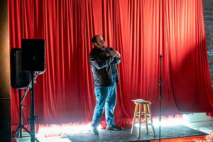 Standup comedy at The Lab, News Years Eve, 2024