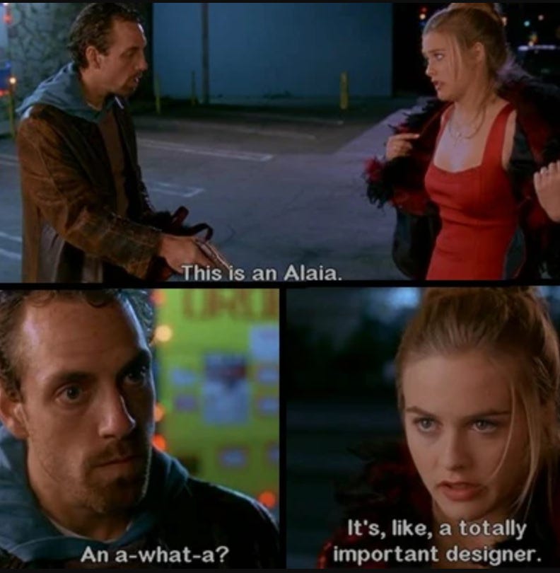 Clueless Alaia meme