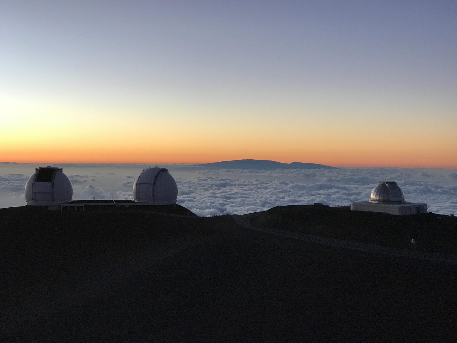 Maui above the could from the top of Mauna Kea Maui above the could from the top of Mauna Kea