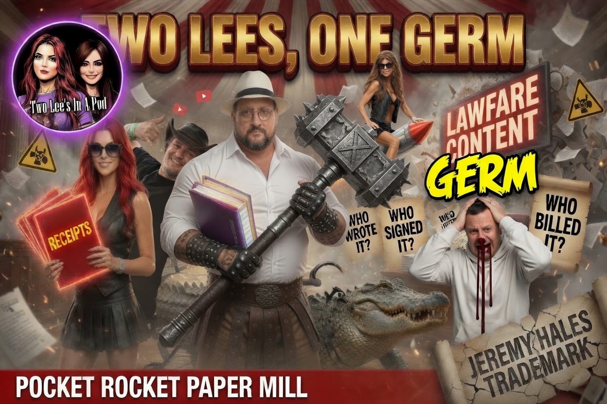 Two Lees One GERM: Jeremy “GERM” Hales, Randy Shochet, Doreen Turner-Inkeles, EXPOSED! Trademark lawfare, CPS smears, and the Halesverse.