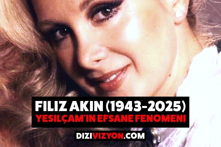 Filiz Akın, "Yeşilçam'ın Ekonomik Fenomeni" başlığıyla, Türk sinemasının altın çağını temsil eden bir görsel.