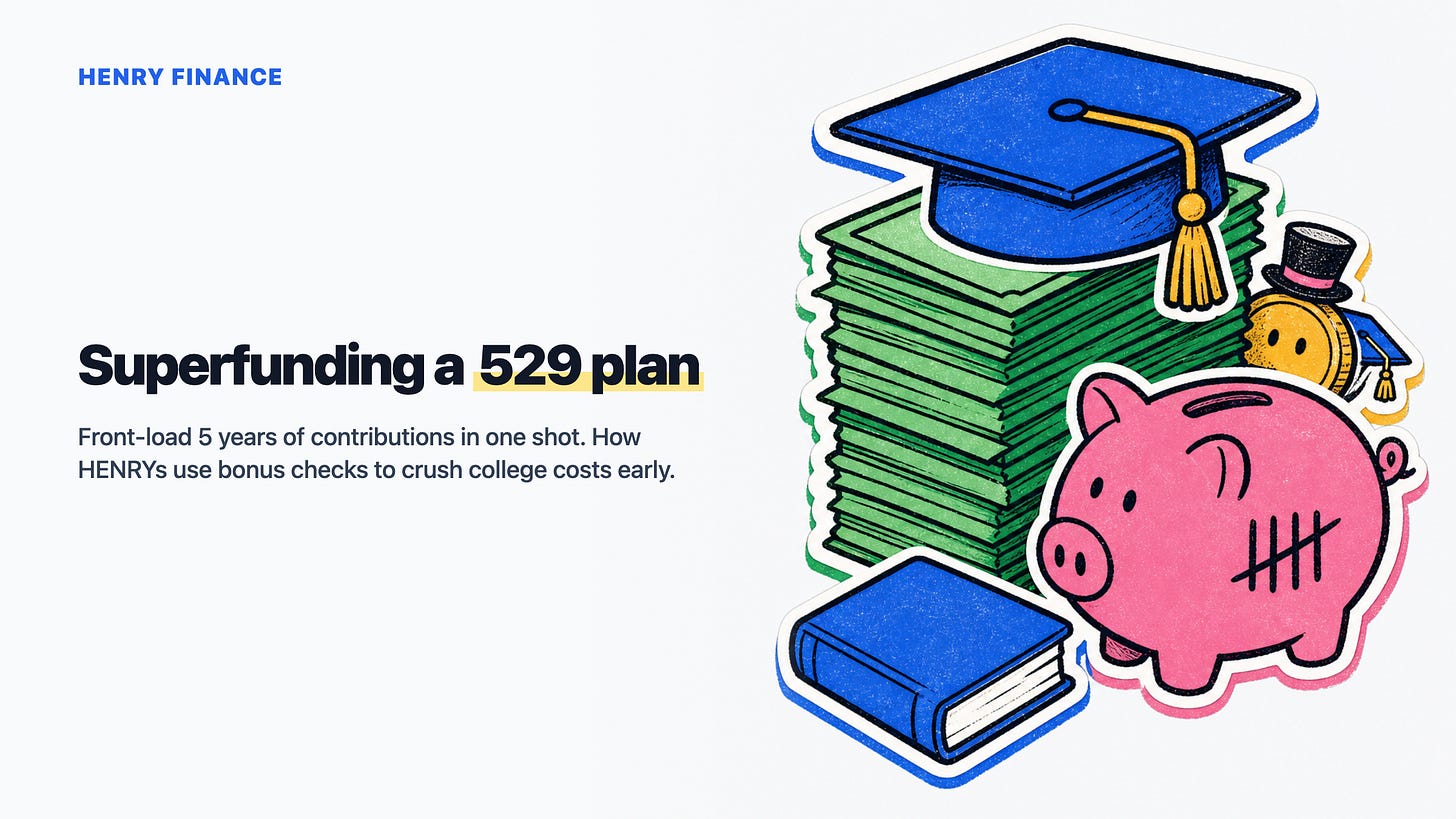 Superfunding a 529 plan — Henry Finance
