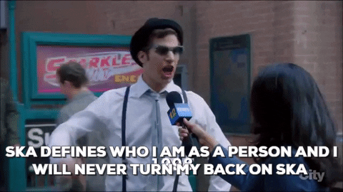 Jake Peralta in Brooklyn Nine-Nine last night. : Ska