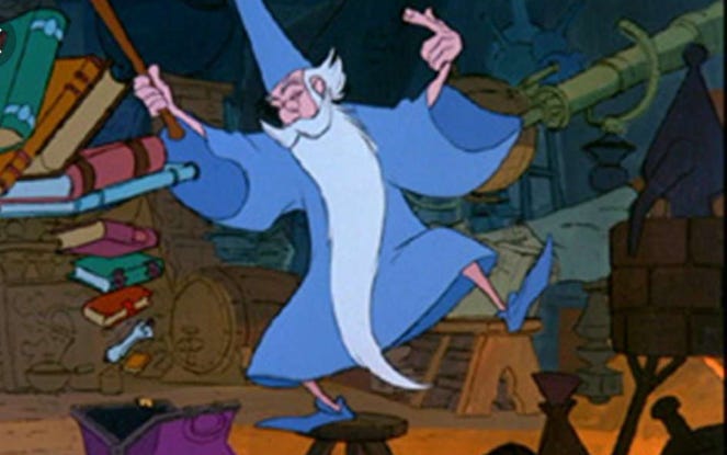 La spada nella roccia con "Higitus Figitus" La spada nella roccia con "Higitus Figitus"