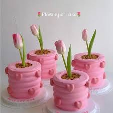 World Bakers' Cake Blog | Flower pot cakes created by @cake__ggung 🌷 |  Instagram