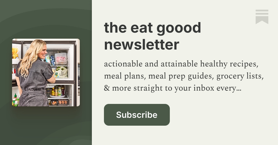 the eat goood newsletter | Jenn Lueke | Substack