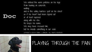 Playing through the Pain Blog Title Playing through the Pain Blog Title