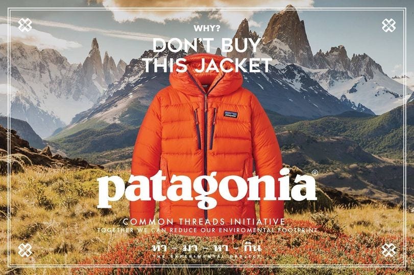 Patagonia's “Don't Buy This Jacket” Campaign: Promoting Sustainability and  Ethical Consumption