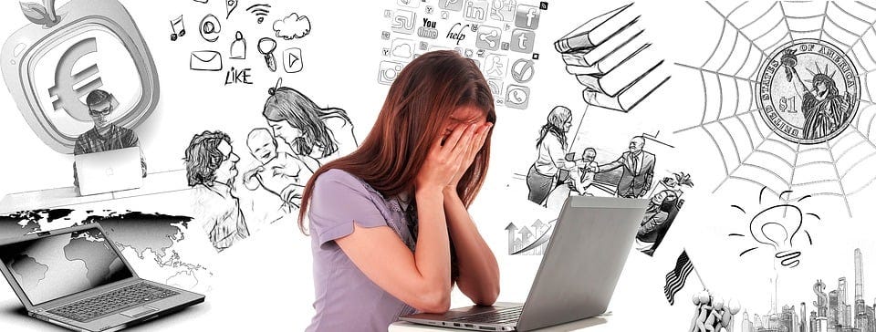 Free Woman Burnout illustration and picture