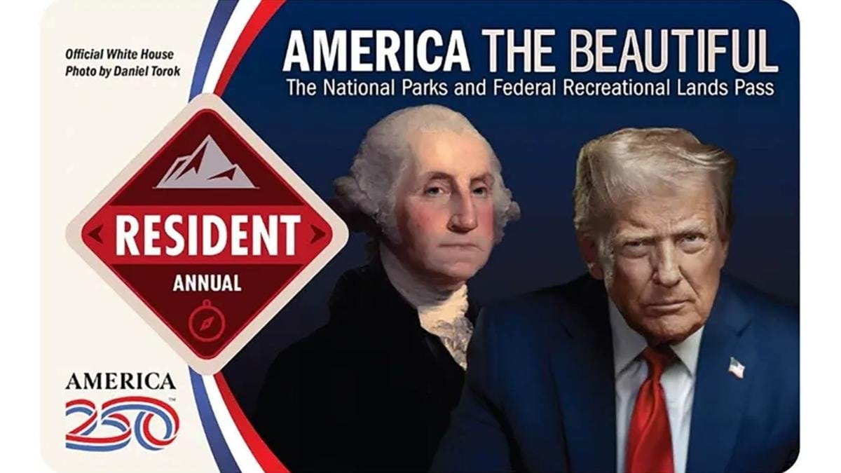The Interior Department's new "America the Beautiful" annual pass for U.S. national parks. (Department of Interior) 