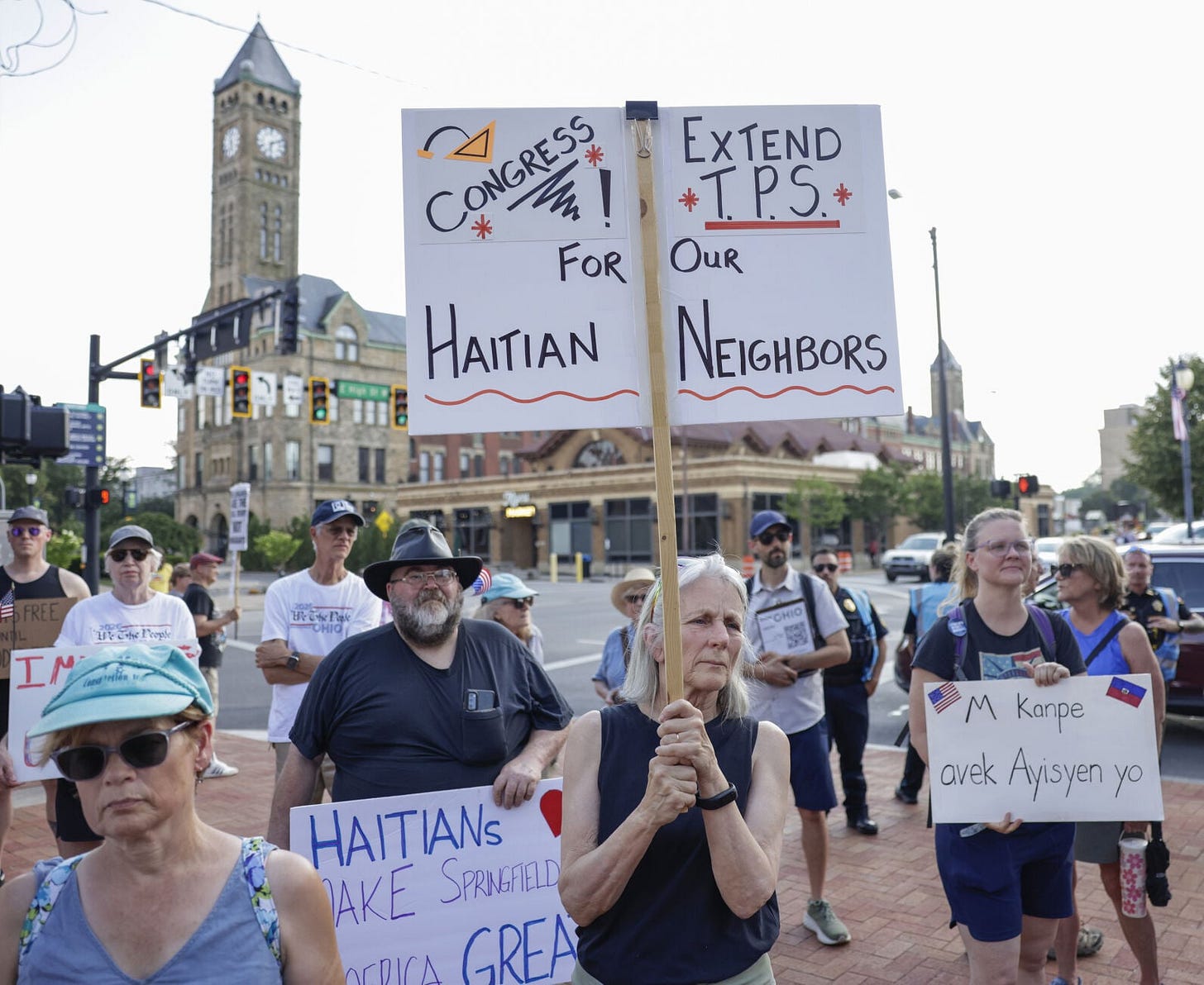 Immigrants are America': Dozens rally in Springfield to show support for Haitian  immigrants | Local | springfieldnewssun.com