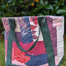 Vintage kimono silk bag