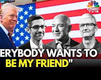 Trump LIVE: "Everybody Wants To Be My Friend": Donald Trump After Meeting  Google, Apple CEOs | N18G