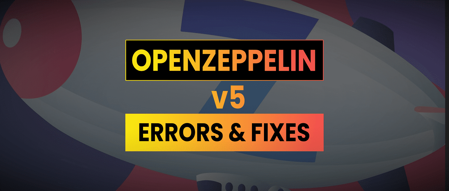 OpenZeppelin 5 Solidity Common Errors