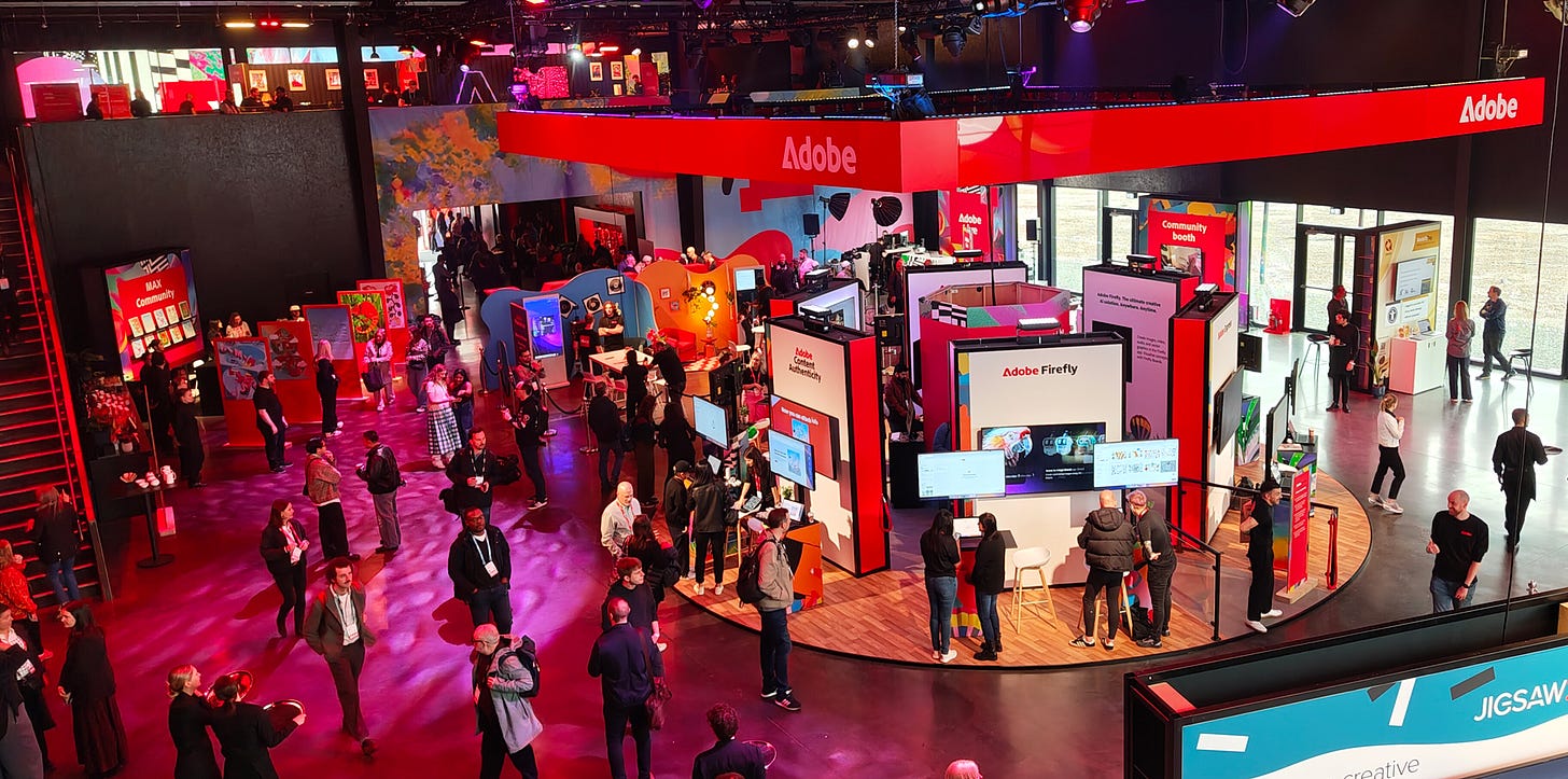 Adobe Max booths