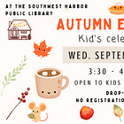 Fall Kids Events at the Library: Stuffy Sleepover, Friendship Bracelets, Autumn Equinox