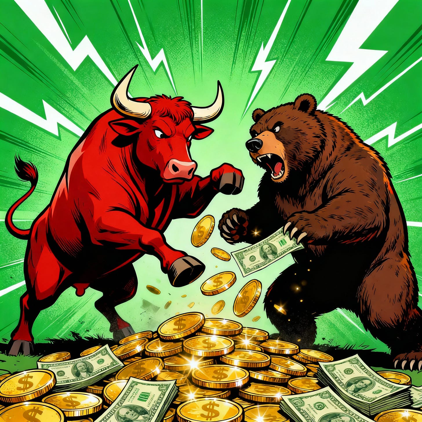Combat épique entre taureau et ours pour les marchés financiers
