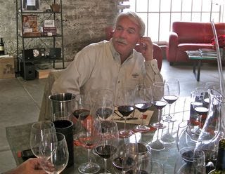 Barboiur Box -- Second shot of Jim at the tasting Barboiur Box -- Second shot of Jim at the tasting