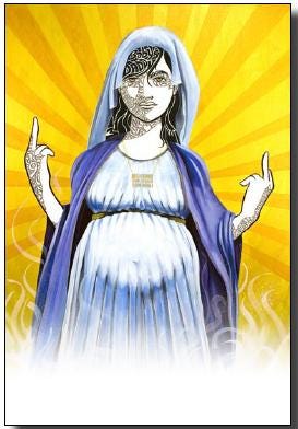 Modern Mary Art Magnet- NPIC