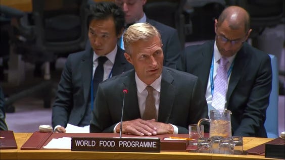 Carl Skau (WFP) on Food under fire - Security Council, 10213th meeting | UN Web TV Carl Skau (WFP) on Food under fire - Security Council, 10213th meeting | UN Web TV