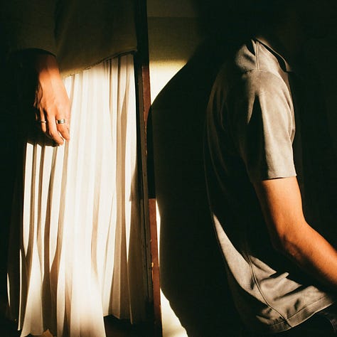 Photos of Glacis, Henrik Meierkord, and their new album cover