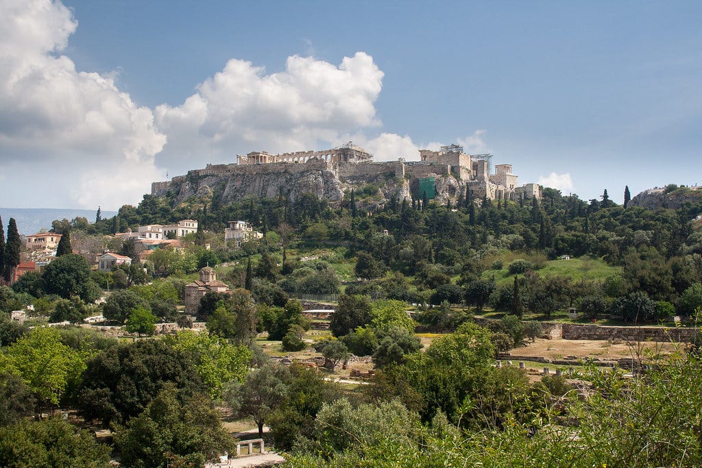 Acropolis from Greek Agora Acropolis from Greek Agora