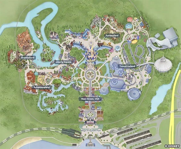 WDW Magic Kingdom map Disney setting as character | rmrk*st | Remarkist Magazine