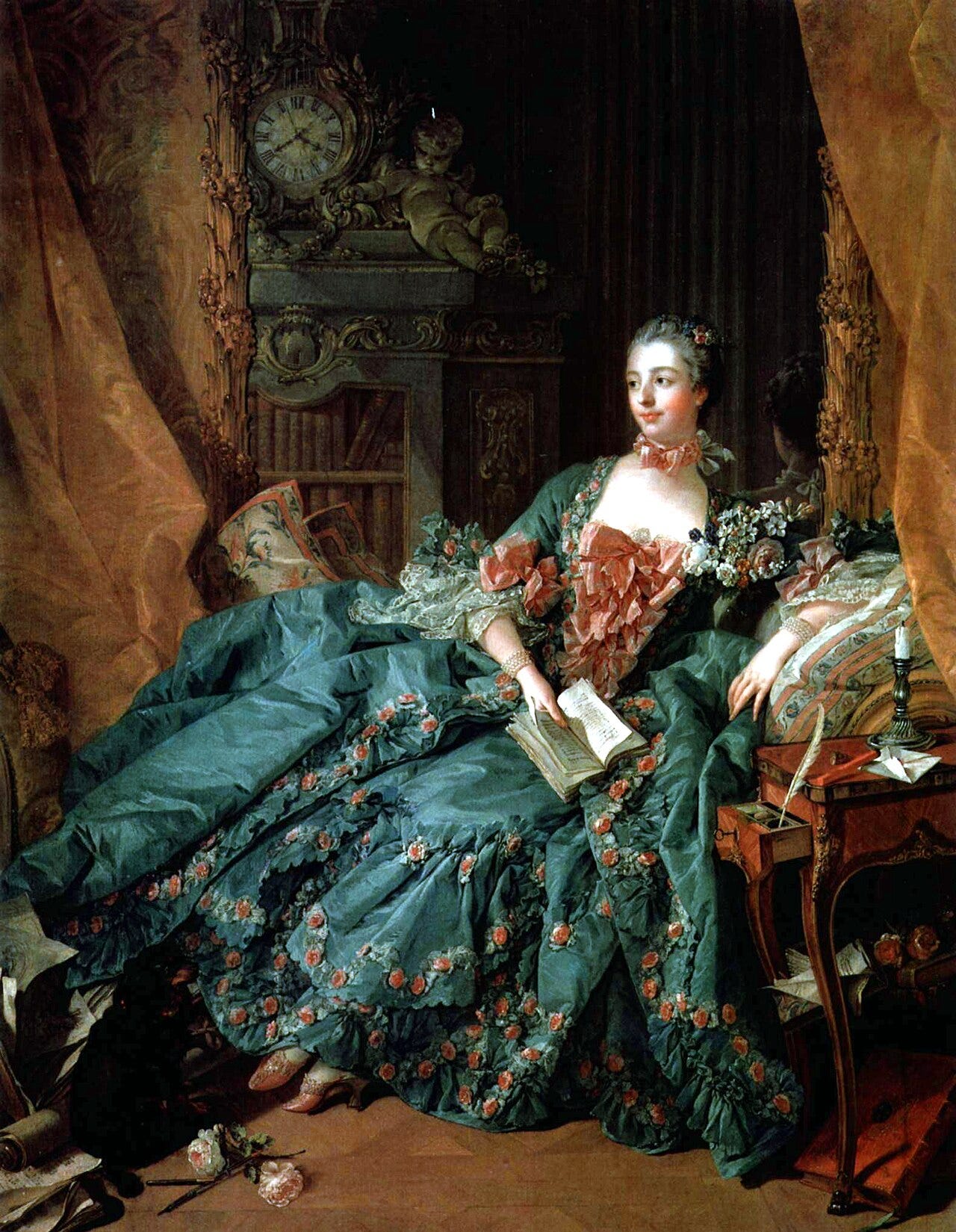 Francois Boucher, Madame de Pompadour, 1756 Francois Boucher, Madame de Pompadour, 1756