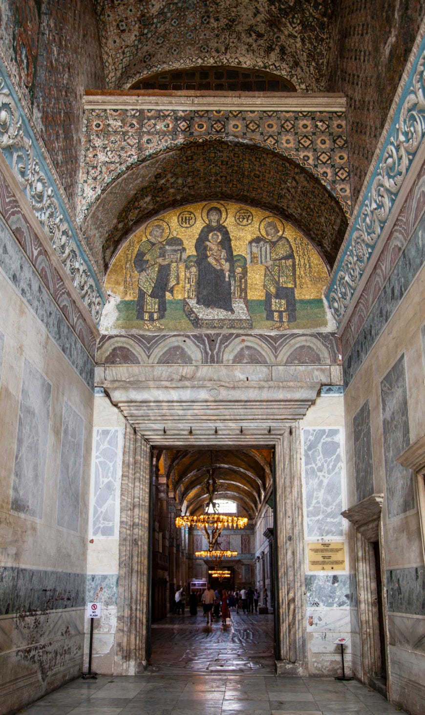 Southwest vestibule, Hagia Sophia, Constantinople (Istanbul) (photo: byzantologist, CC BY-NC-SA 2.0)