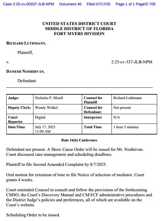 Danesh Court No Show