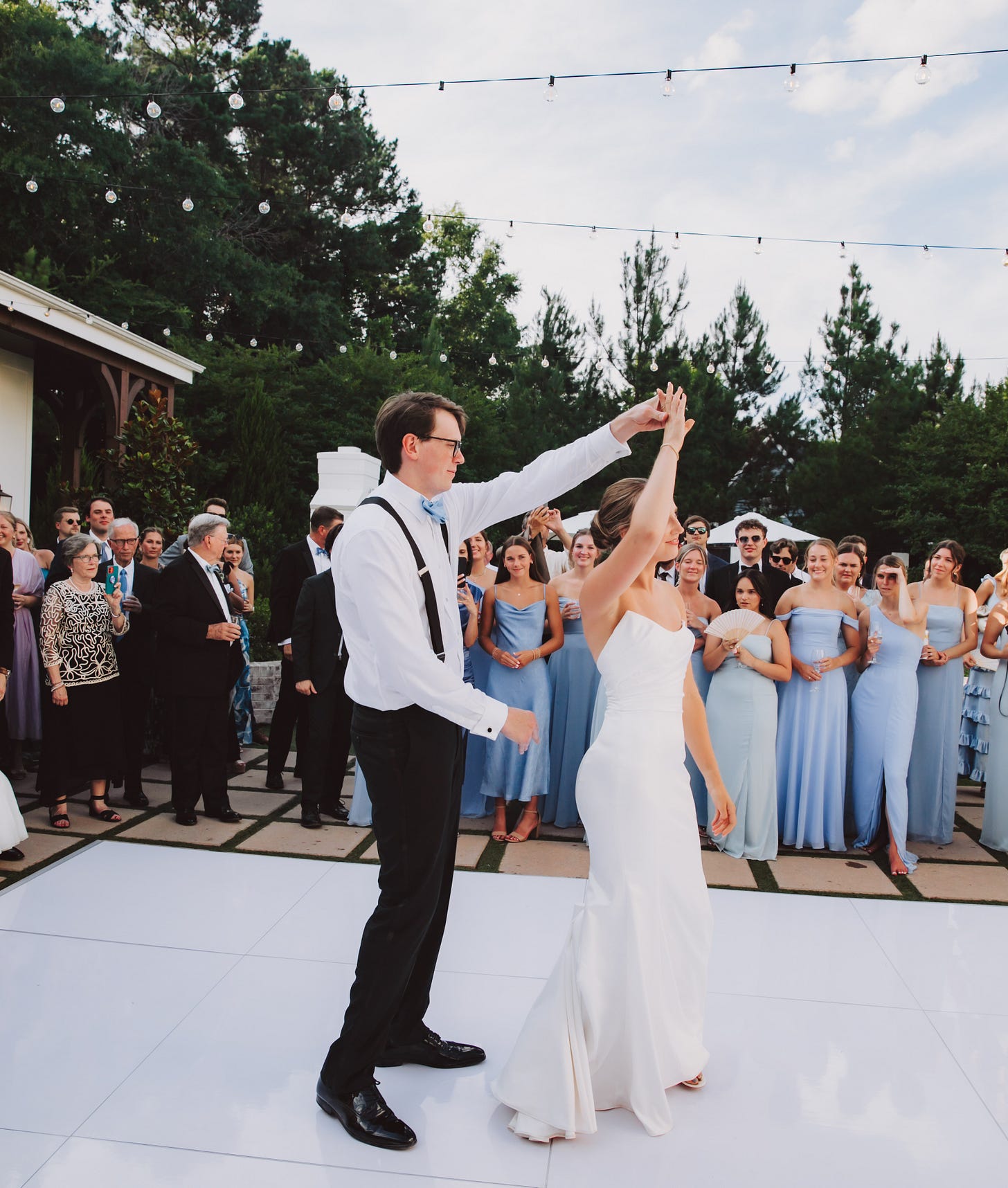 husband and wife on the dance floor