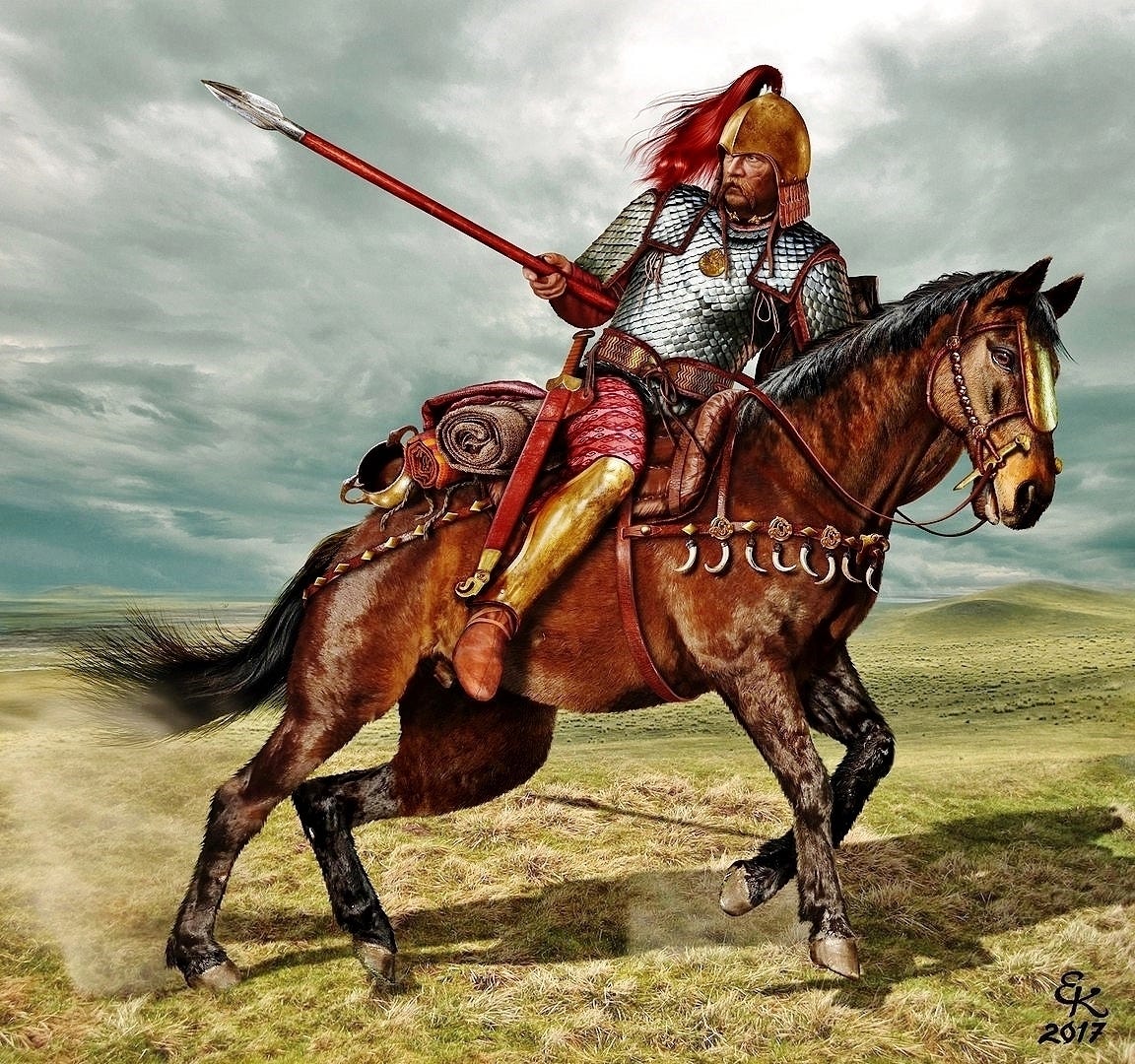 Celestial Sentinel on X: "Heavy armed Scythian warrior of the Paralatae  (Royal Scythians), Northern Pontic littoral, VII-VI C.C. BC Scythian king  (right) of the Paralatae (Royal Scythians) and his warlord (left), Northern