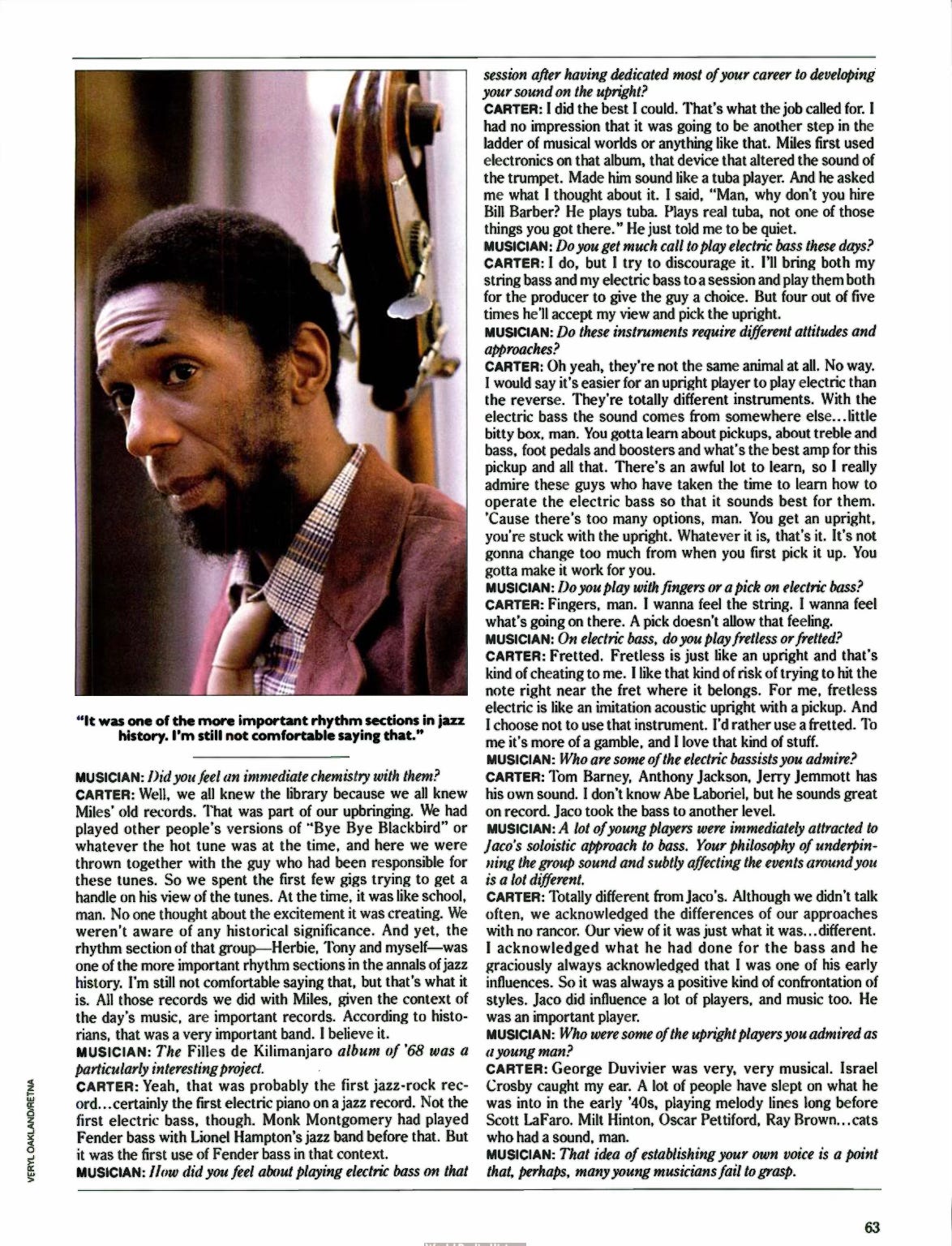 My Audience with Living Legend Ron Carter