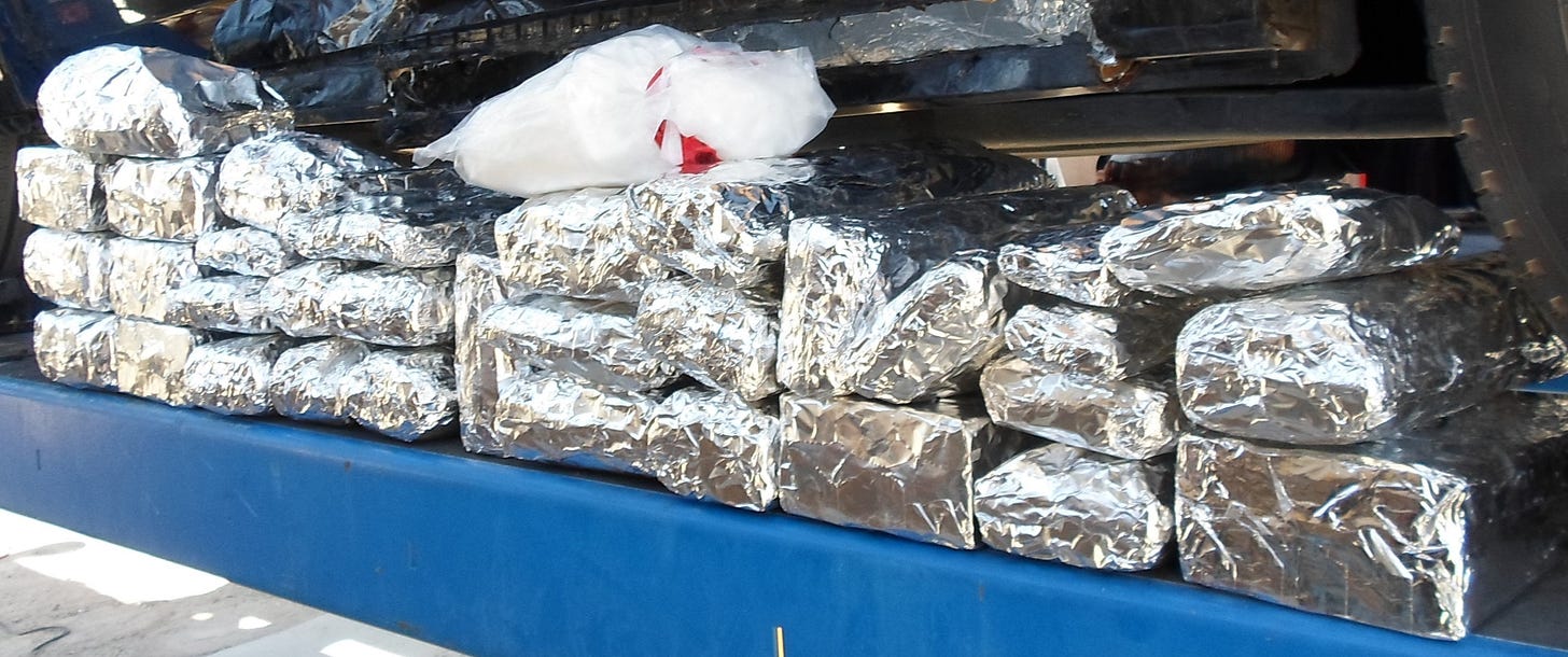 166.18 pounds of meth were found hidden in a vehicle's rocker panels by CBP Officers at a San Diego, California, Port of Entry.