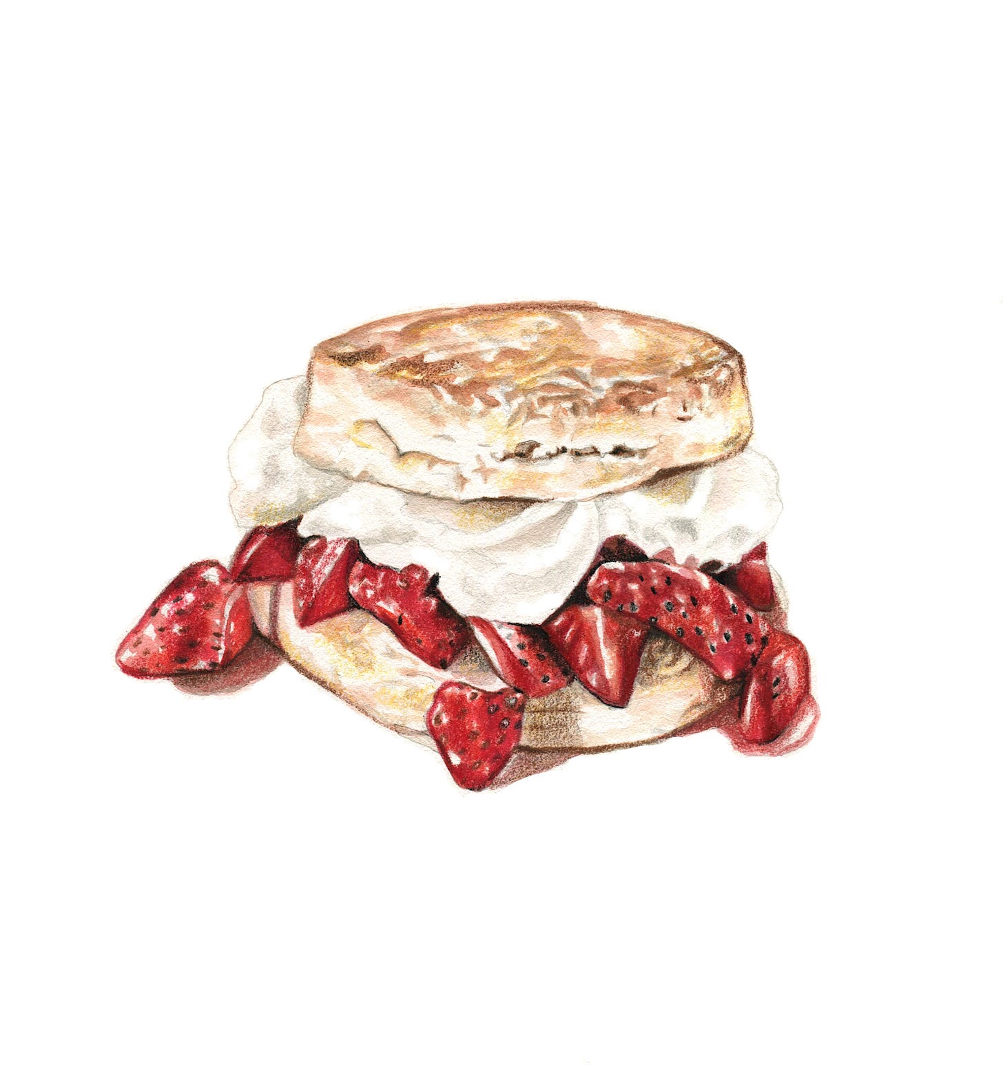 strawberry shortcake painting