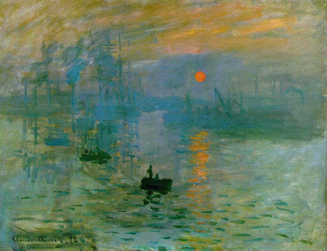 Claude Monet, Impression, Sunrise, 1872 Claude Monet, Impression, Sunrise, 1872