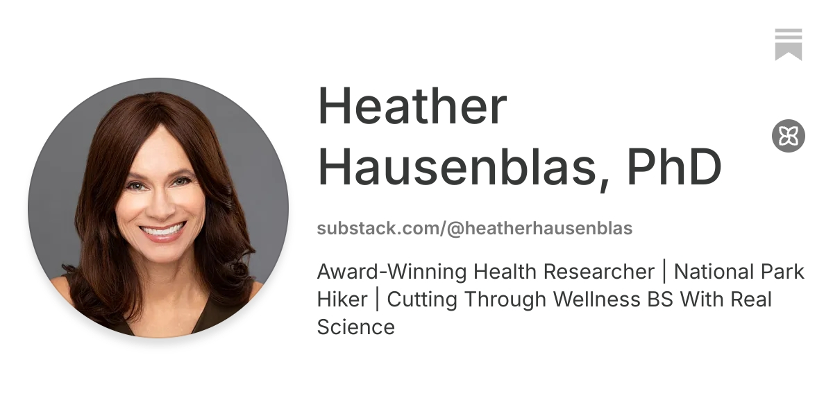 Heather Hausenblas, PhD | Substack