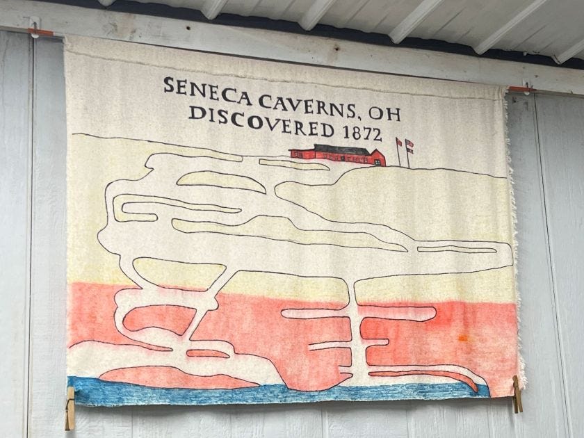 Seneca Caverns map