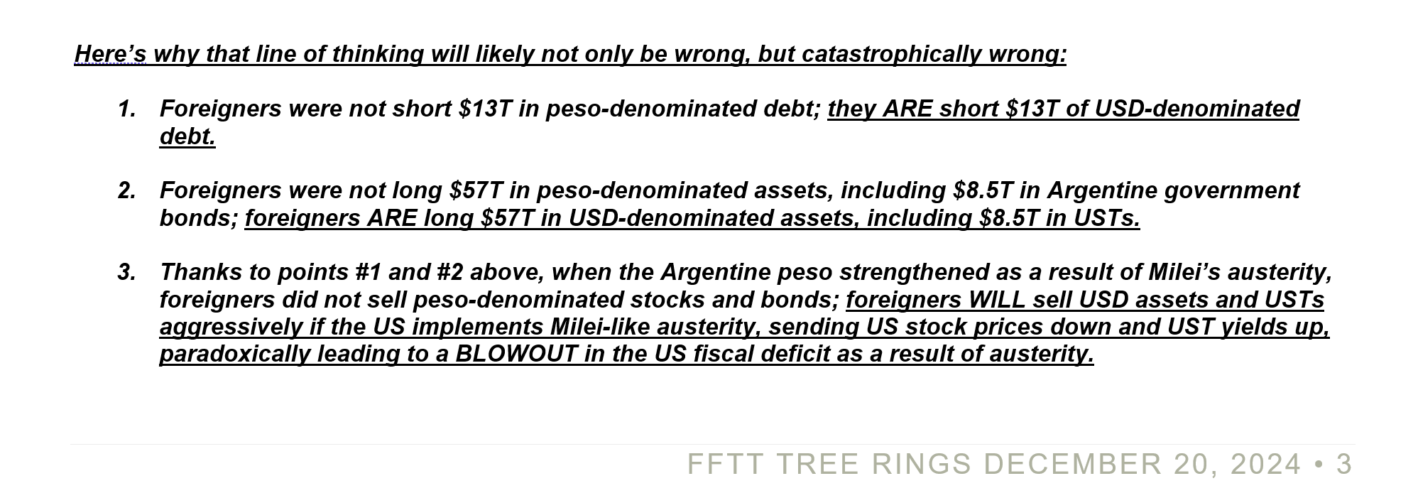 LUKE GROMEN: Why DOGE doing what Milei did in Argentina in the U.S. will  NOT lead to a decline in U.S. deficit/GDP, but a catastrophic BLOWOUT in  U.S. deficit/GDP!
