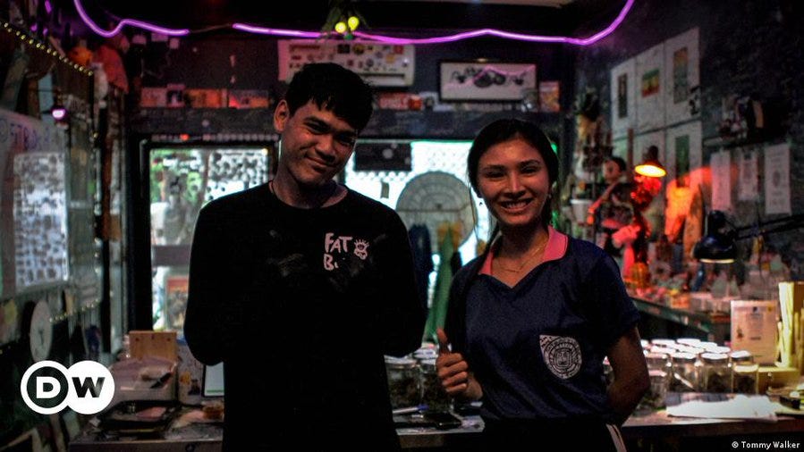 Cannabis vendors seen in their shop