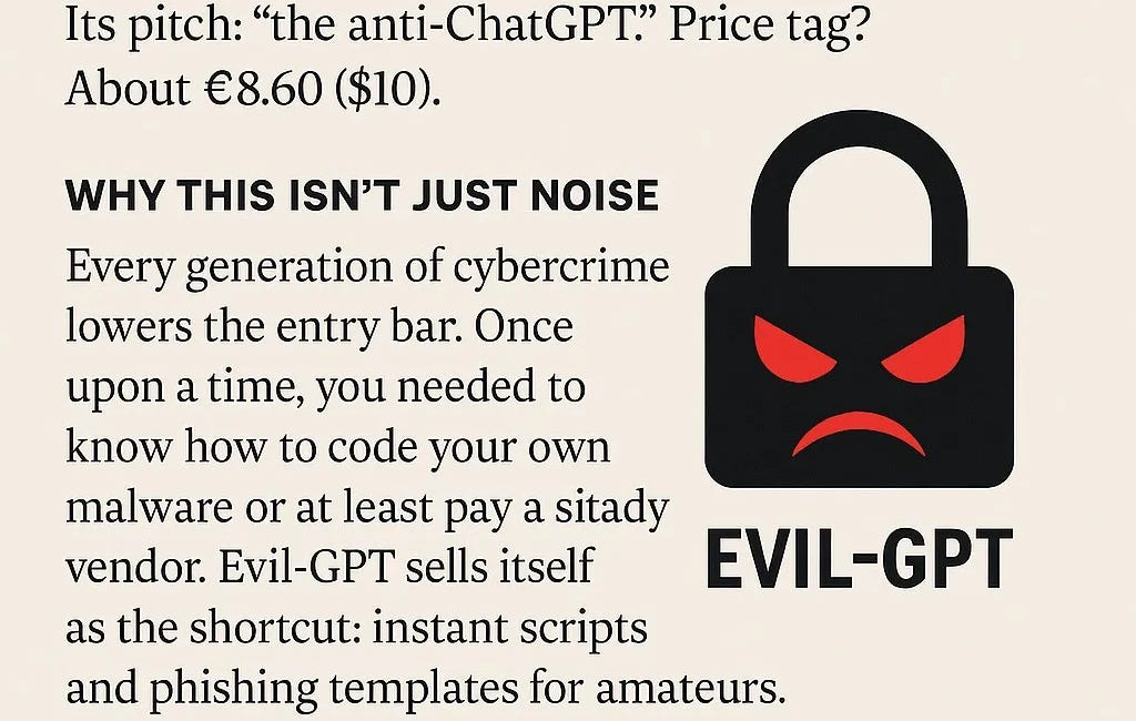 Evil-GPT: The Dark Web's $10 Cybercrime Assistant