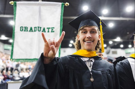 Students of the 2025 Commencement Class celebrate Spring Graduation.