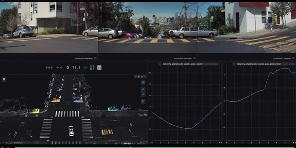 Self-driving cars are being trained in virtual worlds. Self-driving cars are being trained in virtual worlds.