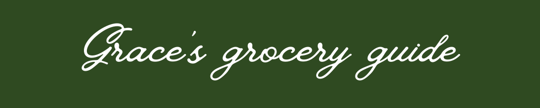 grace's grocery guide grace's grocery guide