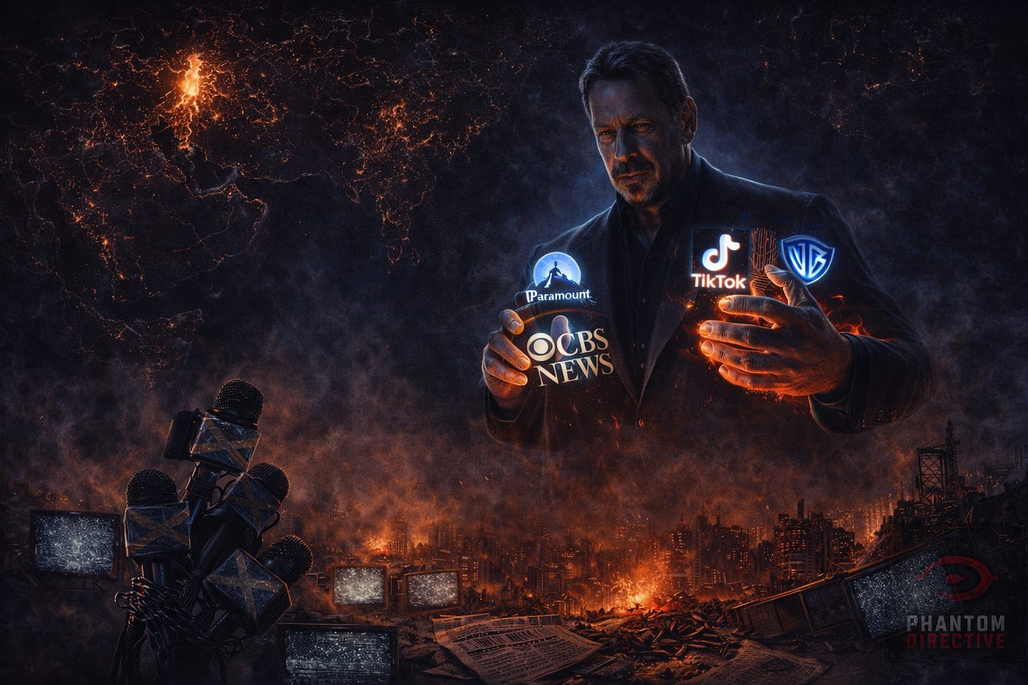 Larry Ellison is not just buying media assets. He is building an empire of perception — Paramount, CBS, TikTok, Warner Bros., and the machinery needed to whitewash Israel’s war crimes while punishing the artists who refuse to kneel.