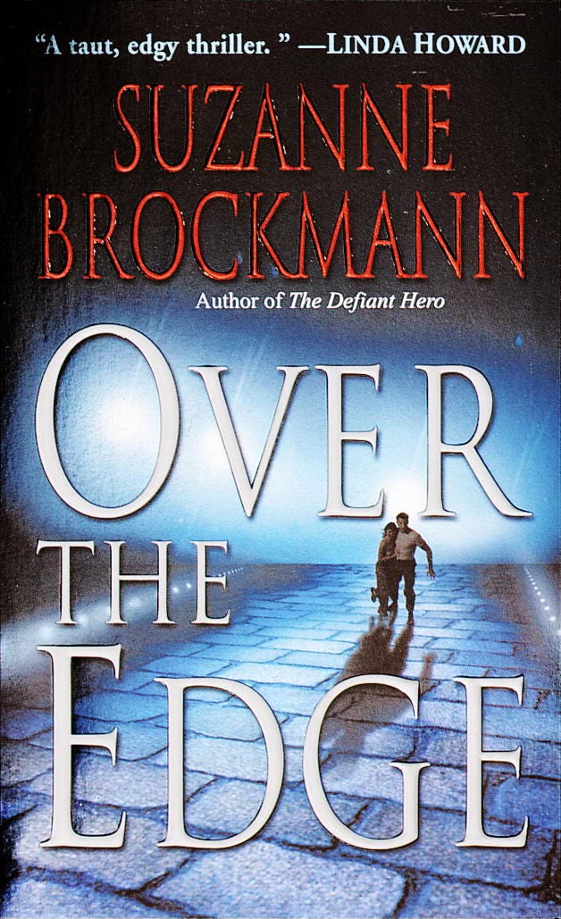 Cover art for Over the Edge by Suzanne Brockmann